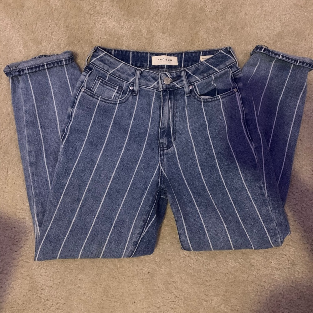 PACSUN STRIPED MOM JEAN⚡️🦋